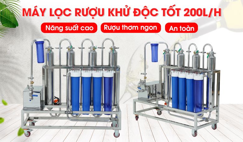 Máy lọc rượu khử andehit 200 lít Máy lọc rượu khử andehit 200 lít