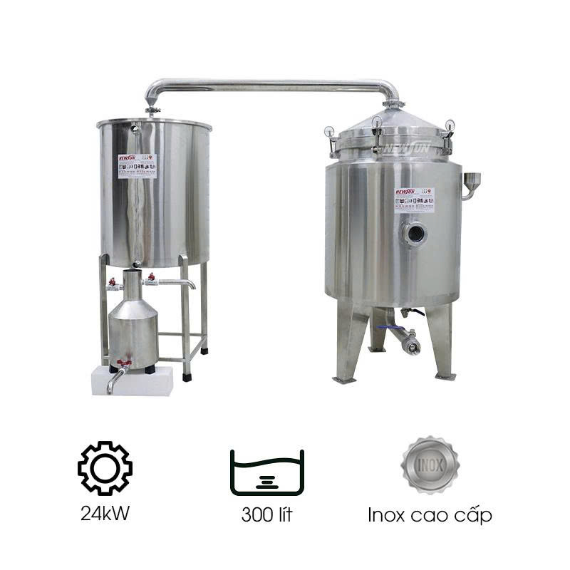 Máy chưng cất tinh dầu 300 lít