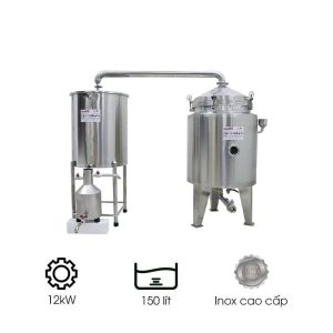 Nồi chưng cất tinh dầu mini 150 lít