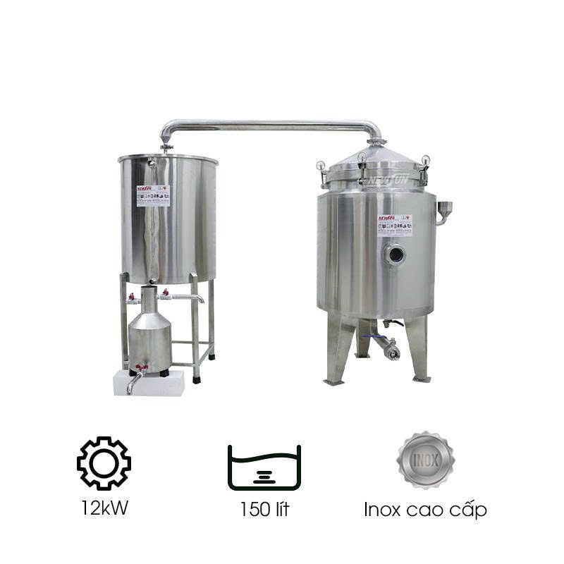 Nồi chưng cất tinh dầu mini 150 lít
