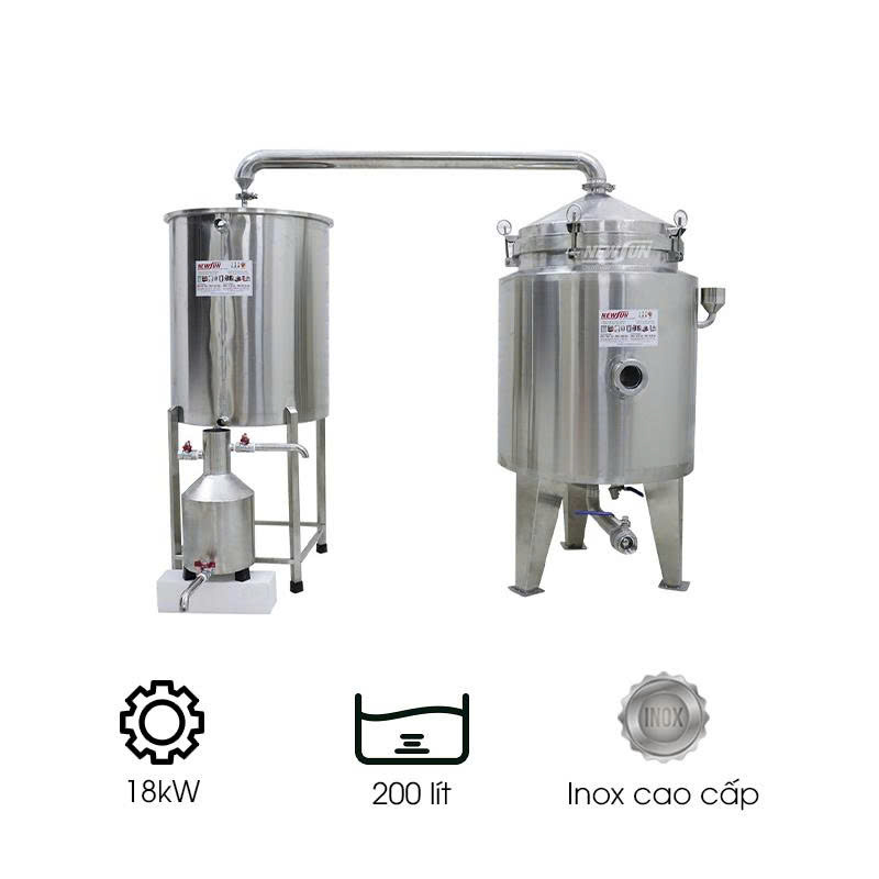 Nồi nấu tinh dầu sả 200 lít