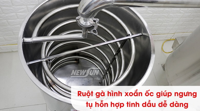 Ruột gà giúp ngưng dầu tinh dầu 
