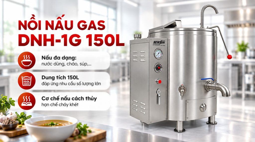 Nồi nấu súp bằng gas DNH-1G 150L